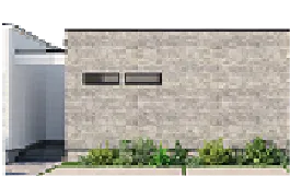 明るい外壁のモダンな住宅の外観