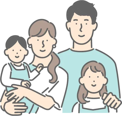 光熱費の不安を抱える家族のイラスト