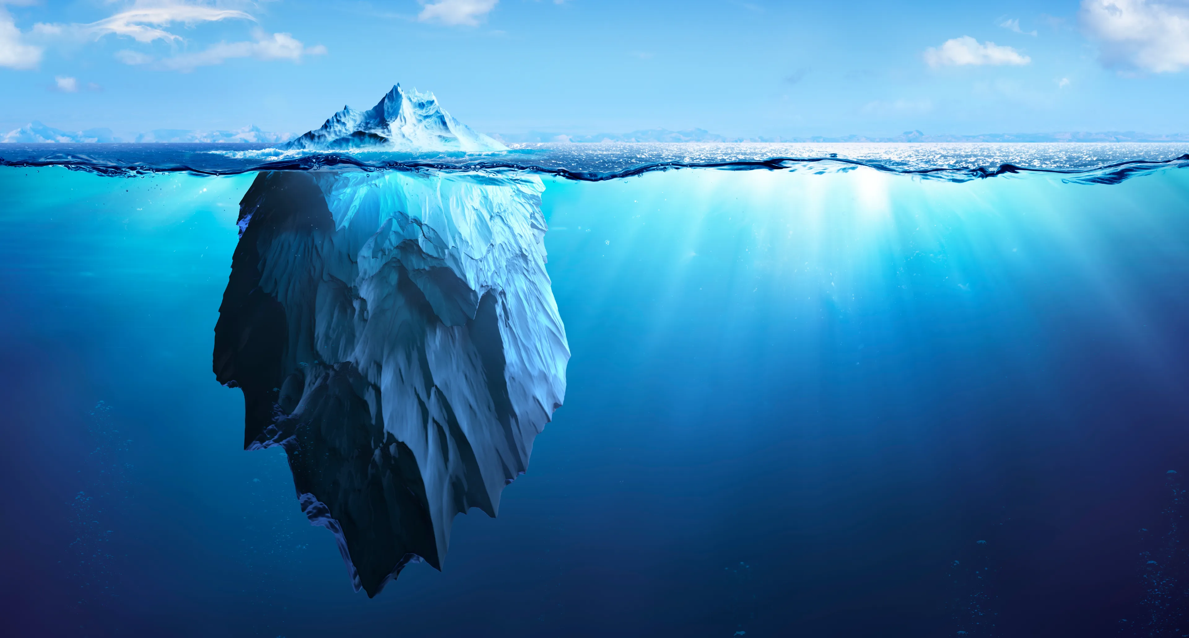 氷山の一角のイメージ