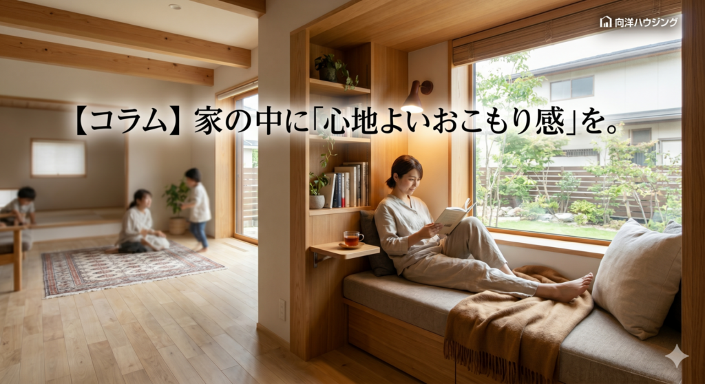 【コラム】家の中に「心地よいおこもり感」を。ヌック（Nook）の間取りアイデアと失敗しない設計のポイント