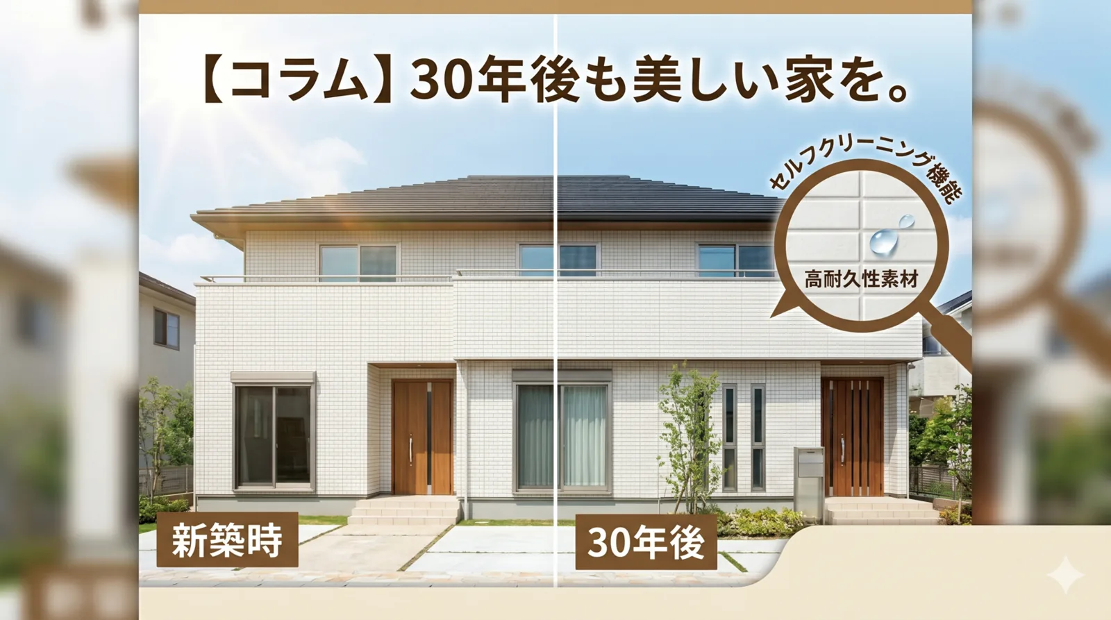 【コラム】30年後も美しい家を。外壁メンテナンスの真実と「向洋ハウジング」が推奨する高耐久な住まい