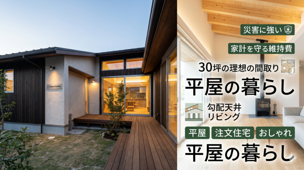 【コラム】なぜ今「平屋」が選ばれるのか？ワンフロアで完結する究極の快適性と資産価値