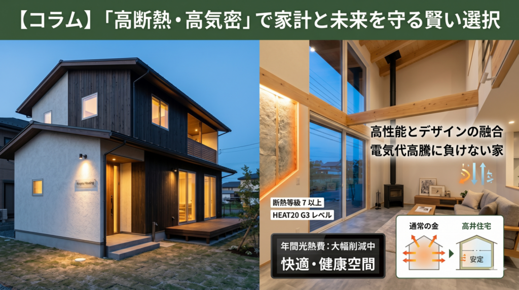【コラム】「高断熱・高気密」は贅沢品ではない？電気代高騰から家族を守る、賢い家づくりの新常識