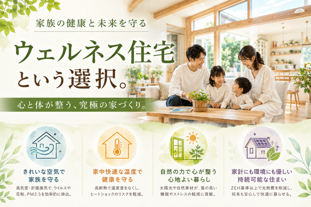 家族の健康と未来を守る「ウェルネス住宅」とは？ 向洋ハウジングが提案する、心と体が整う究極の家づくり