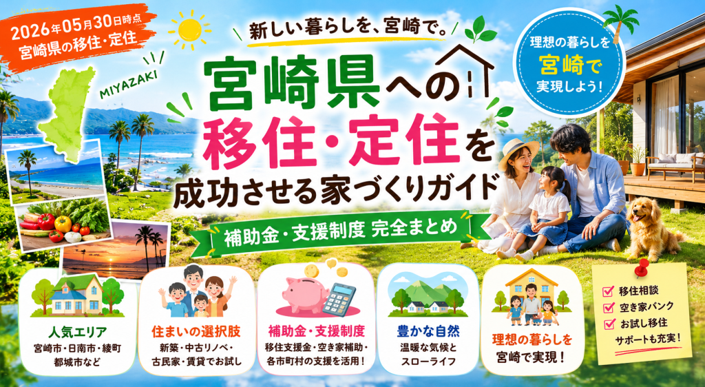 宮崎県への移住・定住を成功させる家づくりガイド｜補助金・支援制度完全まとめ