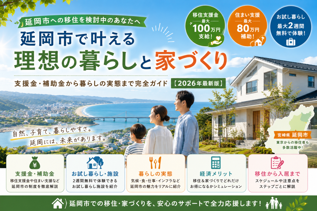 延岡市への移住・定住で家を建てる完全ガイド｜支援金・暮らし・仕事まとめ【2026年最新版】
