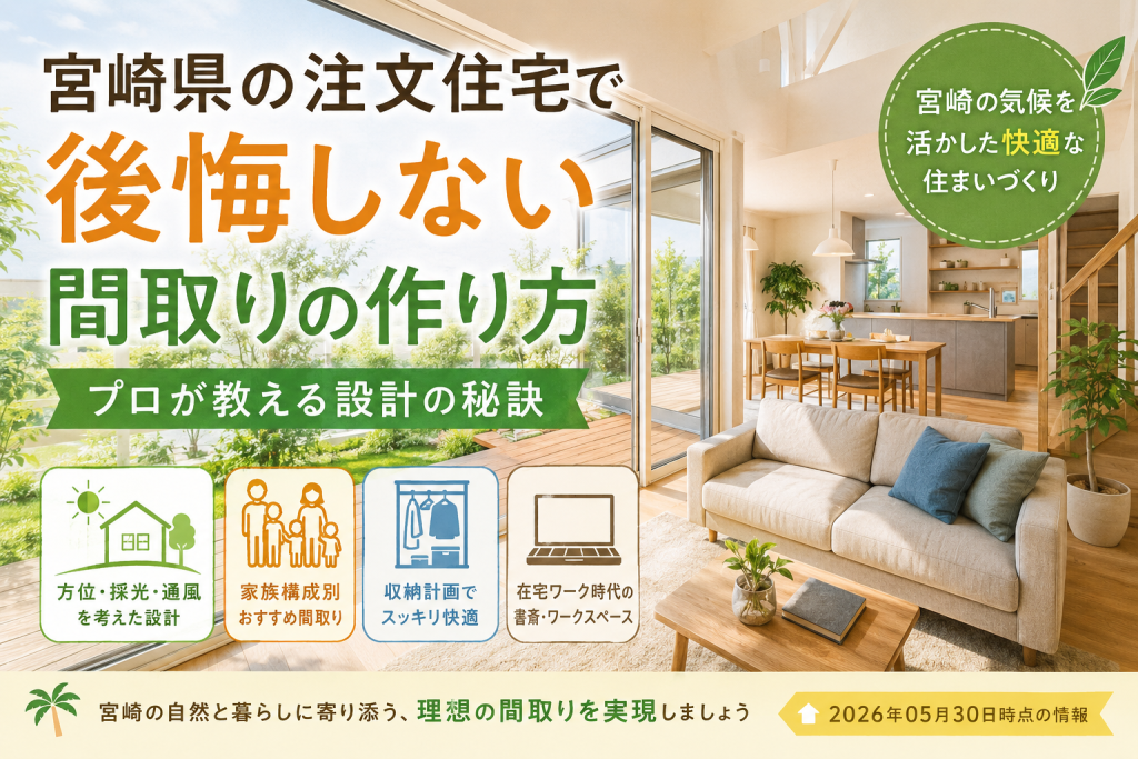 宮崎県の注文住宅で後悔しない間取りの作り方｜プロが教える設計の秘訣