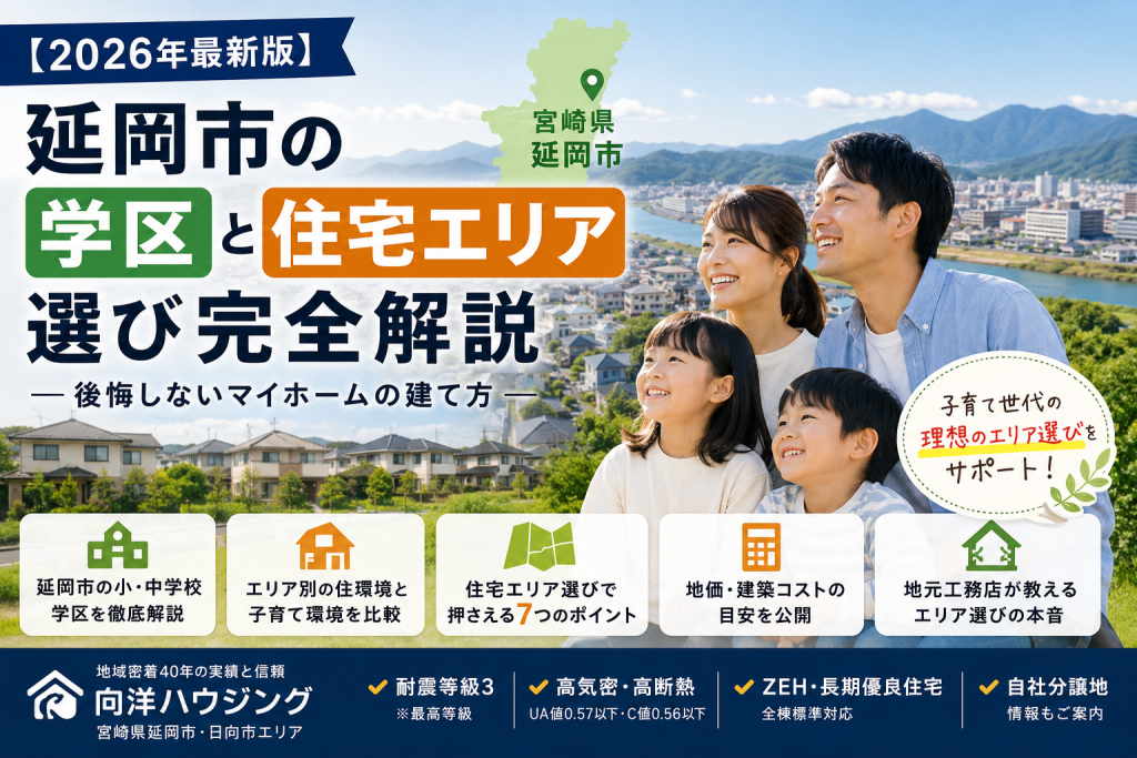 【2026年最新版】延岡市の学区と住宅エリア選び完全解説｜後悔しないマイホームの建て方
