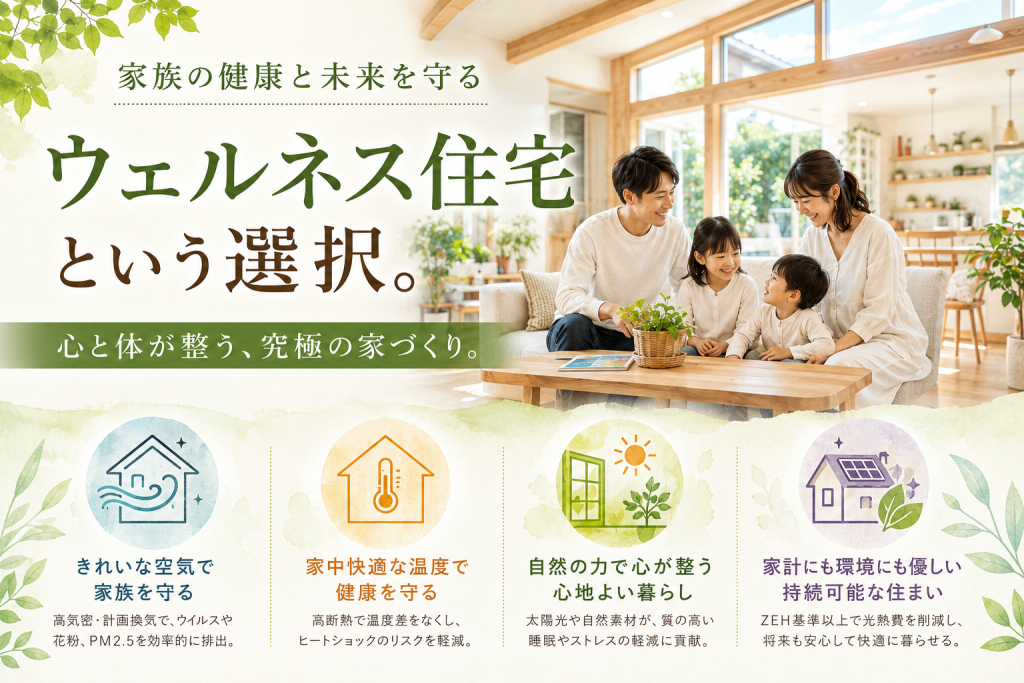 家族の健康と未来を守る「ウェルネス住宅」とは？ 向洋ハウジングが提案する、心と体が整う究極の家づくり