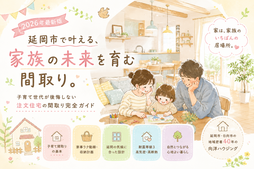 必見　延岡市で注文住宅の間取りを成功させる完全ガイド｜子育て世代が後悔しない家づくりの全知識
