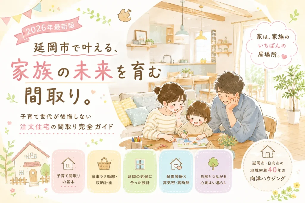 必見　延岡市で注文住宅の間取りを成功させる完全ガイド｜子育て世代が後悔しない家づくりの全知識