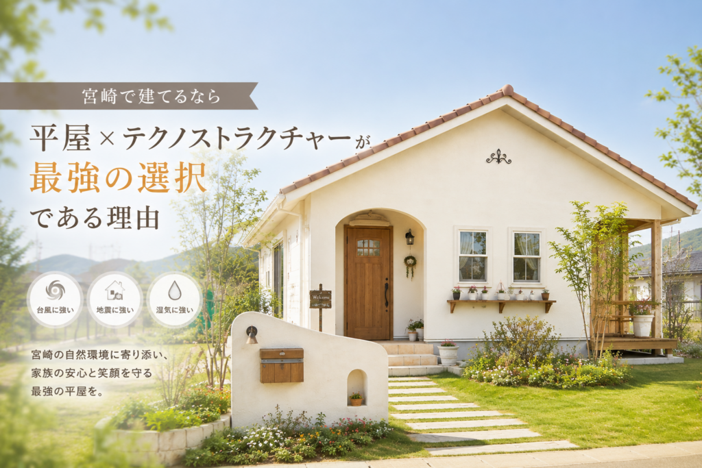 宮崎で建てるなら「平屋×テクノストラクチャー」が最強の選択である理由