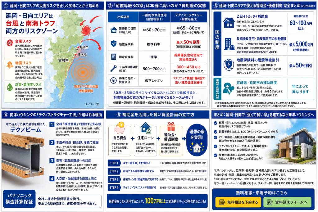 「せっかく建てるなら地震にも台風にも強い家にしたい。でも費用が心配…」