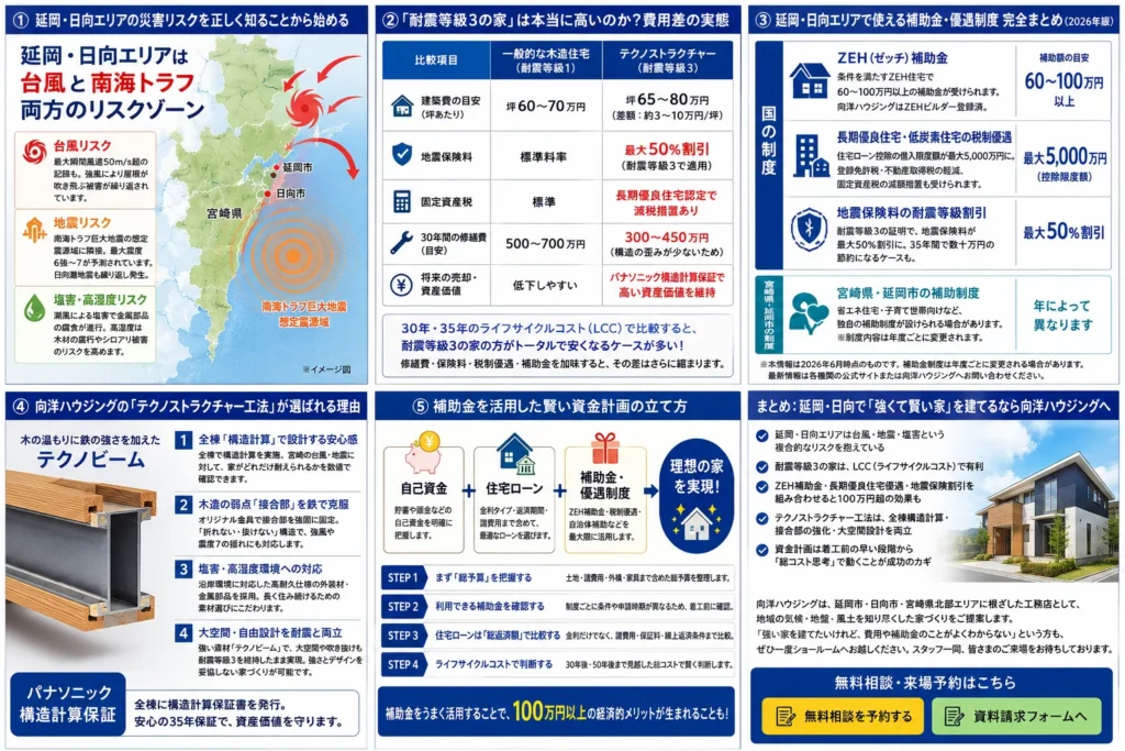 「せっかく建てるなら地震にも台風にも強い家にしたい。でも費用が心配…」