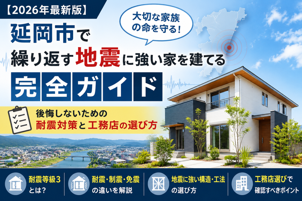 【2026年最新版】延岡市で繰り返す地震に強い家を建てる完全ガイド｜後悔しないための耐震対策と工務店の選び方