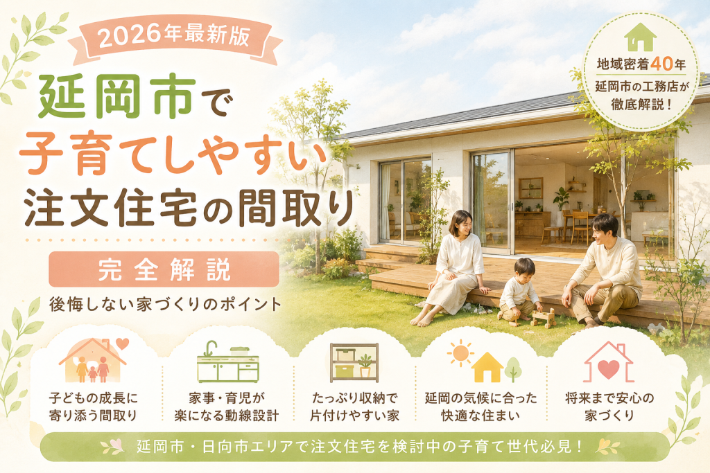 【2026年最新版】延岡市で子育てしやすい注文住宅の間取り完全解説｜後悔しない家づくりのポイント