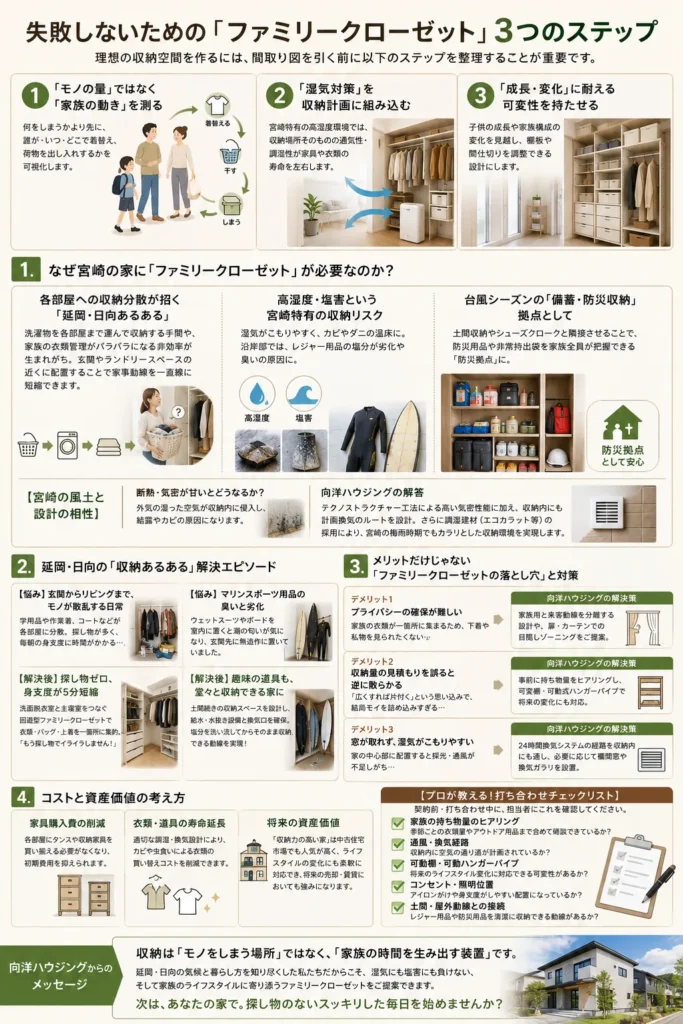 失敗しないための「ファミリークローゼット」3つのステップ