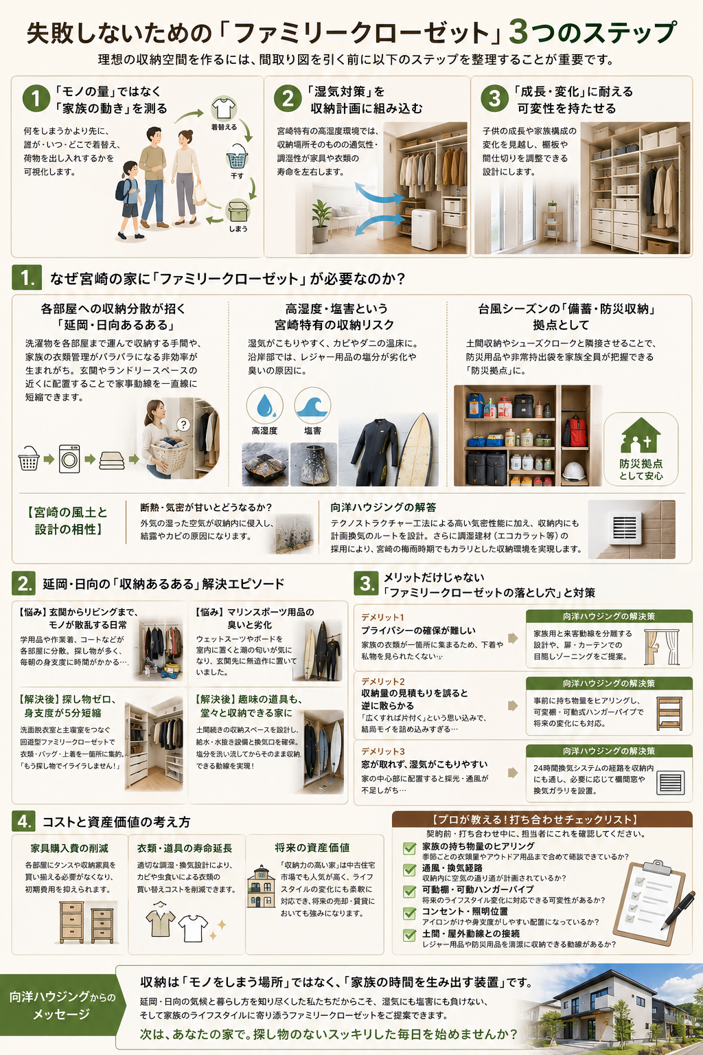 失敗しないための「ファミリークローゼット」3つのステップ