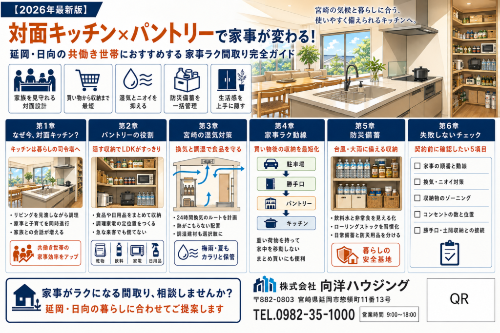 なぜ延岡・宮崎の家に「対面キッチン×パントリー」が求められるのか