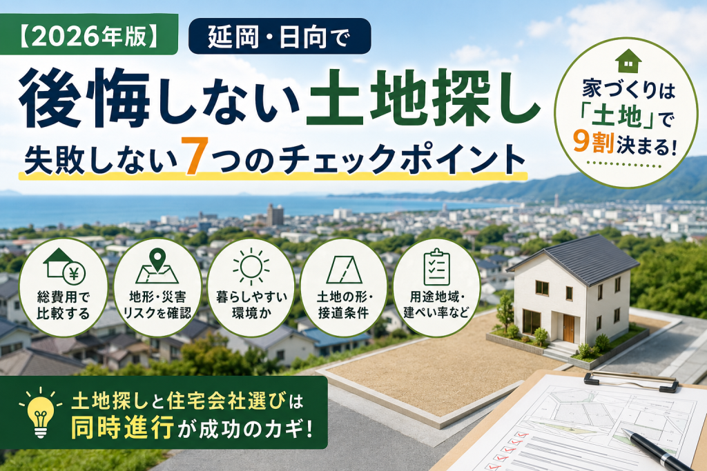【2026年版】延岡・日向で「後悔しない土地探し」失敗しない7つのチェックポイント