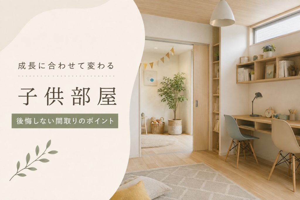 【2026年最新版】延岡市で後悔しない子供部屋の間取りとは？成長に合わせて変化する家づくりを完全解説
