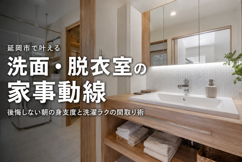 【2026年最新版】延岡市で叶える「洗面・脱衣室」の家事動線完全ガイド｜後悔しない朝の身支度と洗濯ラクの間取り術