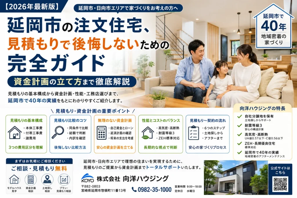 【2026年最新版】延岡市の注文住宅、見積もりで後悔しないための完全ガイド｜資金計画の立て方まで徹底解説