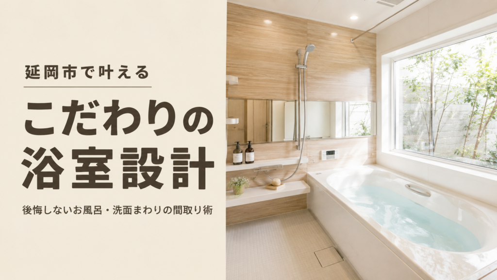 【2026年最新版】延岡市で叶える「こだわりの浴室」完全ガイド｜後悔しないお風呂・洗面まわりの間取り術