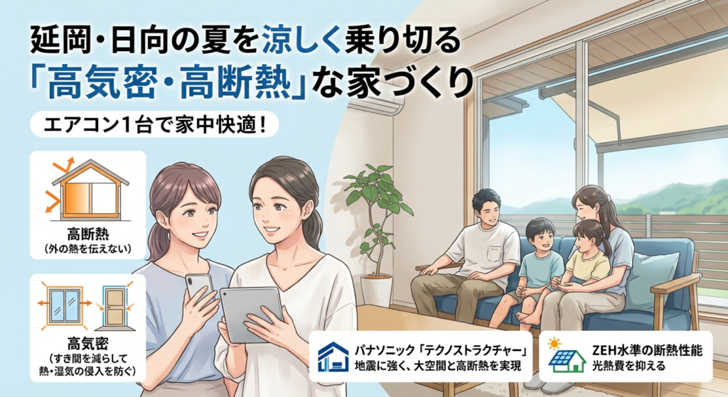 延岡・日向の夏を涼しく乗り切る「高気密・高断熱」な家づくり完全ガイド