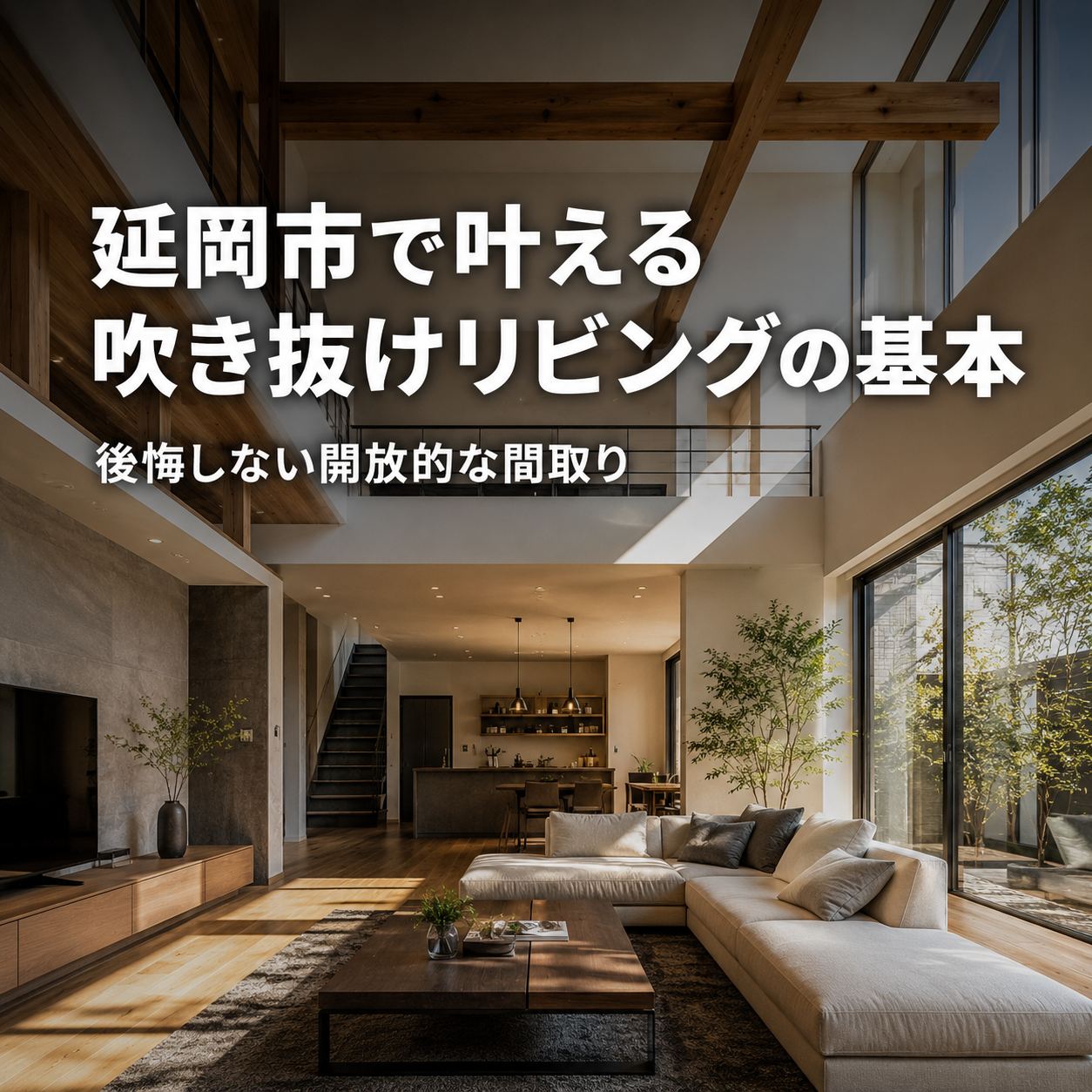 【2026年最新版】延岡市で叶える吹き抜けリビングの基本｜後悔しない開放的な間取り