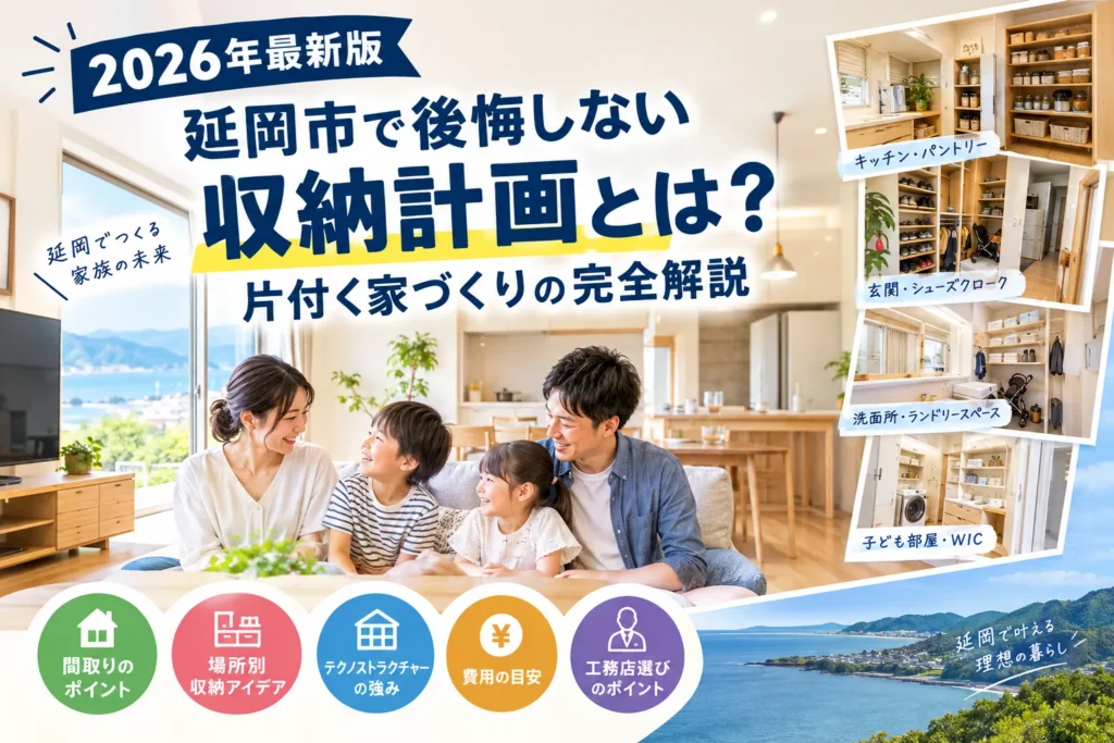 【2026年最新版】延岡市で後悔しない収納計画とは？片付く家づくりの完全解説