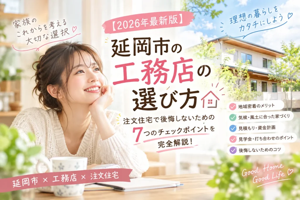 【2026年最新版】延岡市の工務店の選び方｜注文住宅で後悔しないための7つのチェックポイントを完全解説