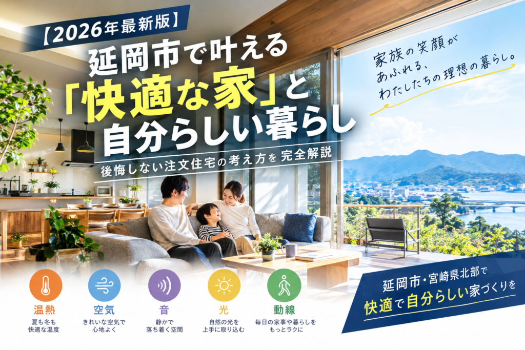【2026年最新版】延岡市で叶える「快適な家」と自分らしい暮らし｜後悔しない注文住宅の考え方を完全解説