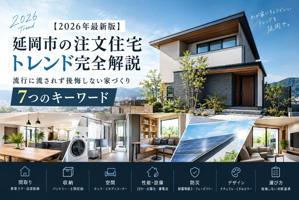 【2026年最新版】延岡市の注文住宅トレンド完全解説｜流行に流されず後悔しない家づくり7つのキーワード